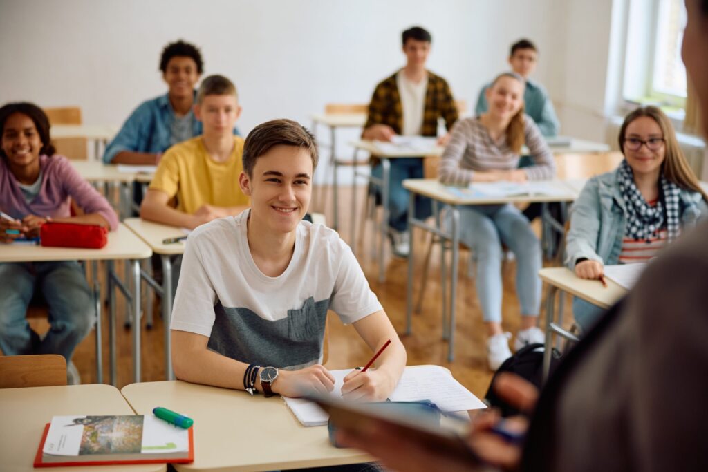 IELTS Trends for 2025 and What to Expect in 2026 1 Students studying IELTS in a classroom in Hua Hin, Thailand, preparing for IELTS 2025 and 2026 trends.